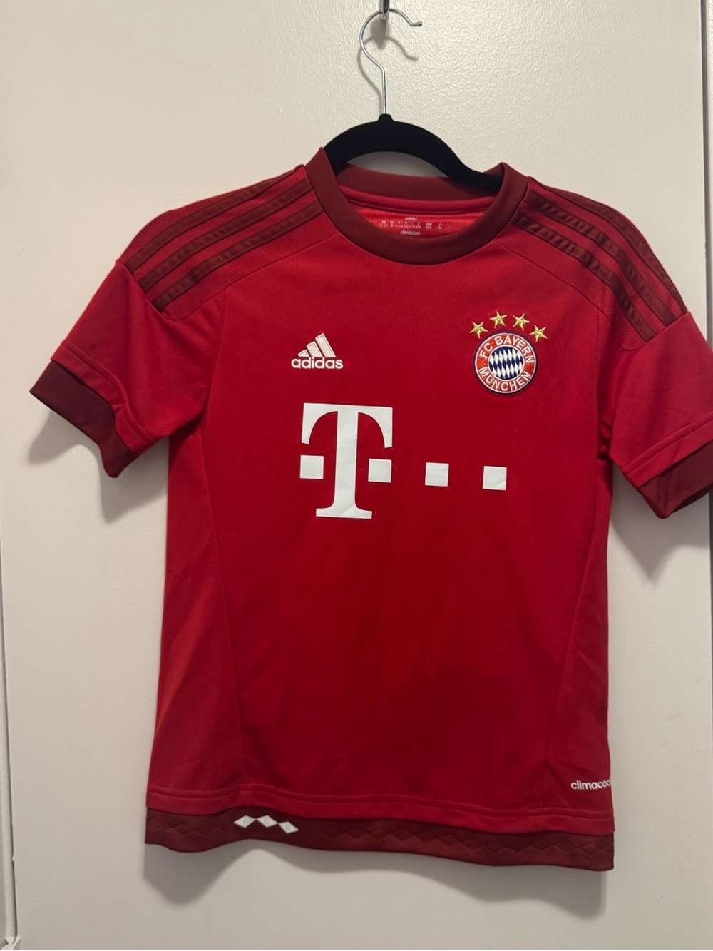 Adidas FC Bayern München Climacool Soccer Jersey Red Youth Medium(11-12) UEFA